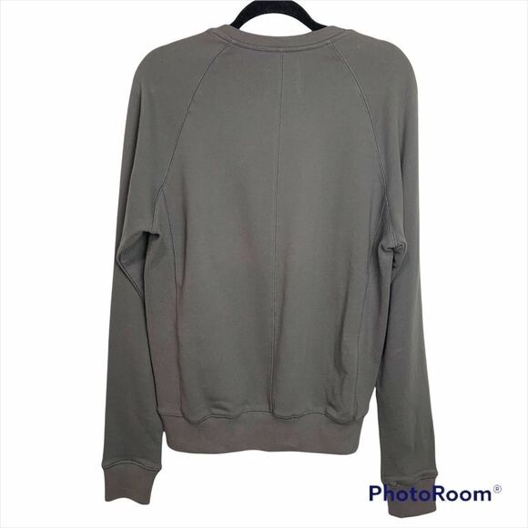 SIKI IM Grey Crew Neck Multi Zipper Pullover Cotton Sweater - Picture 2 of 6